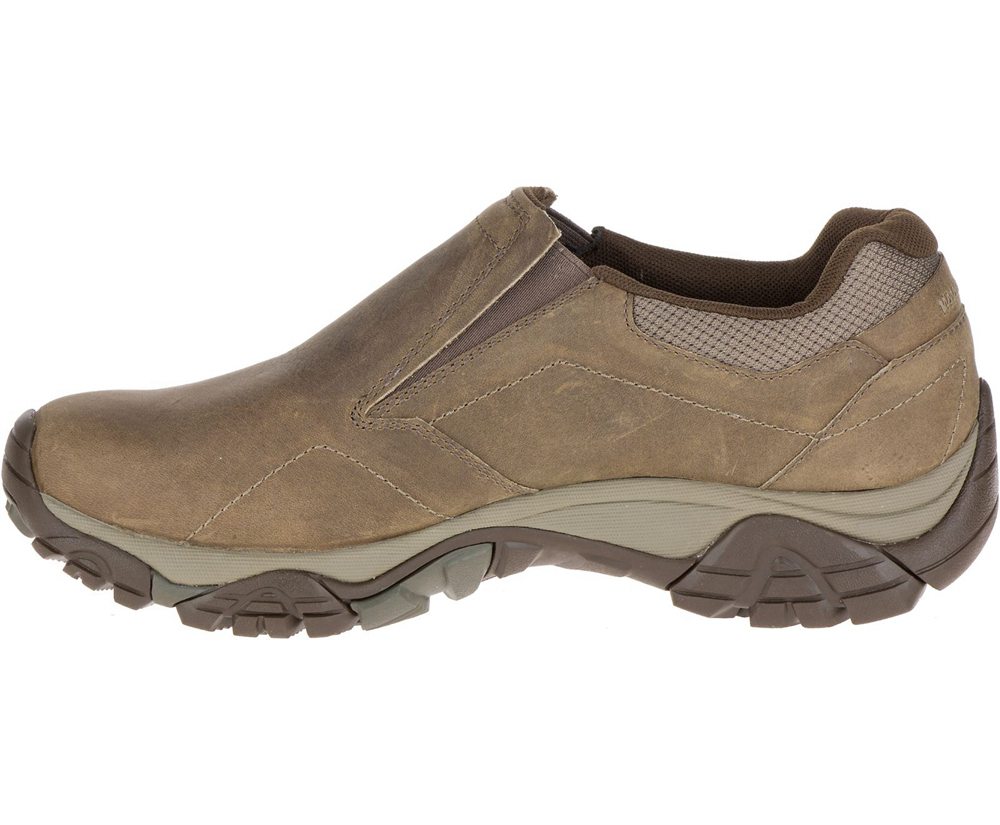 Merrell Slip Ons Męskie Brązowe - Moab Adventure Moc - 617385-ZVK